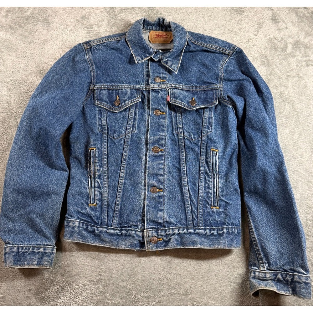 Vtg Levi's‎ 70506-0216 Type III Trucker Denim Jacket USA Made Mens 38